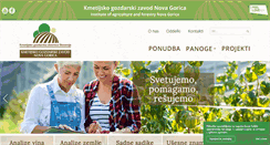 Desktop Screenshot of kmetijskizavod-ng.si